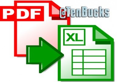 I can Convert any pdf to Ms excel