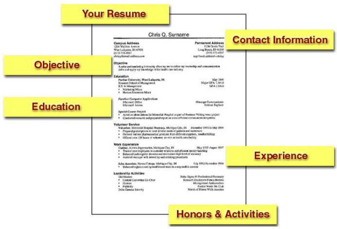 Review and make recommendations to your resume