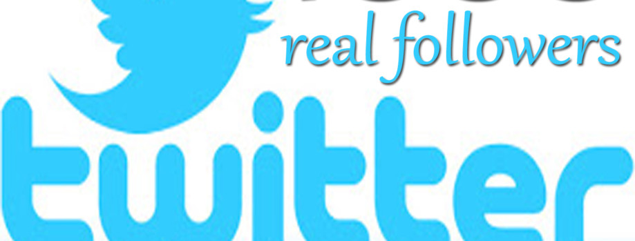 give you 1000 REAL Twitter Followers
